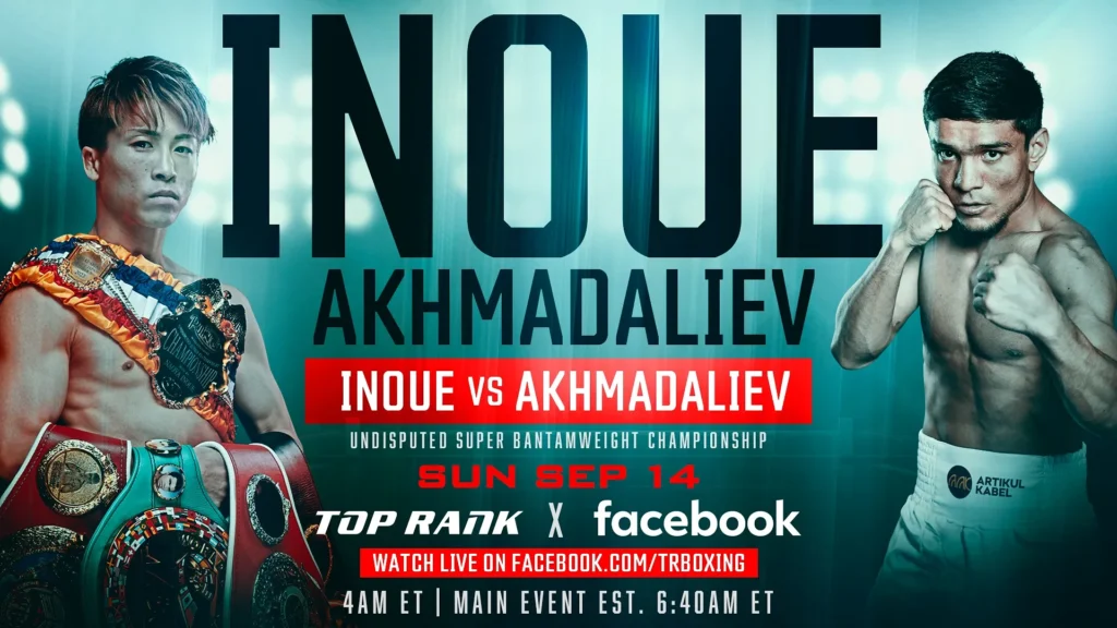 Naoya Inoue to Defend Undisputed Junior Featherweight Crown Against Murodjon Akhmadaliev in Japan